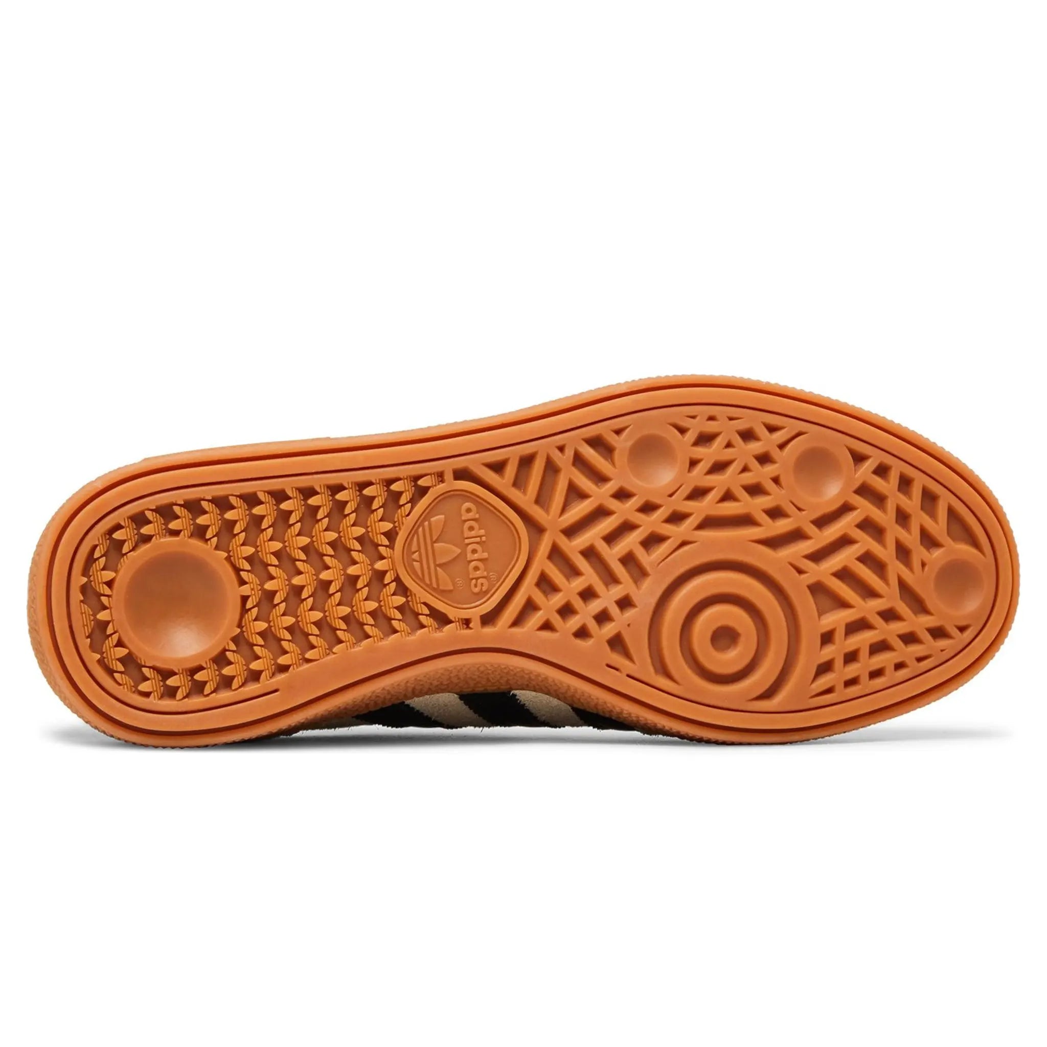 Sole view of Adidas Handball Spezial Aluminum Core Black (W) IF6562